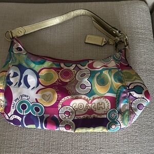 Coach Colorful Graphic Shoulder Bag